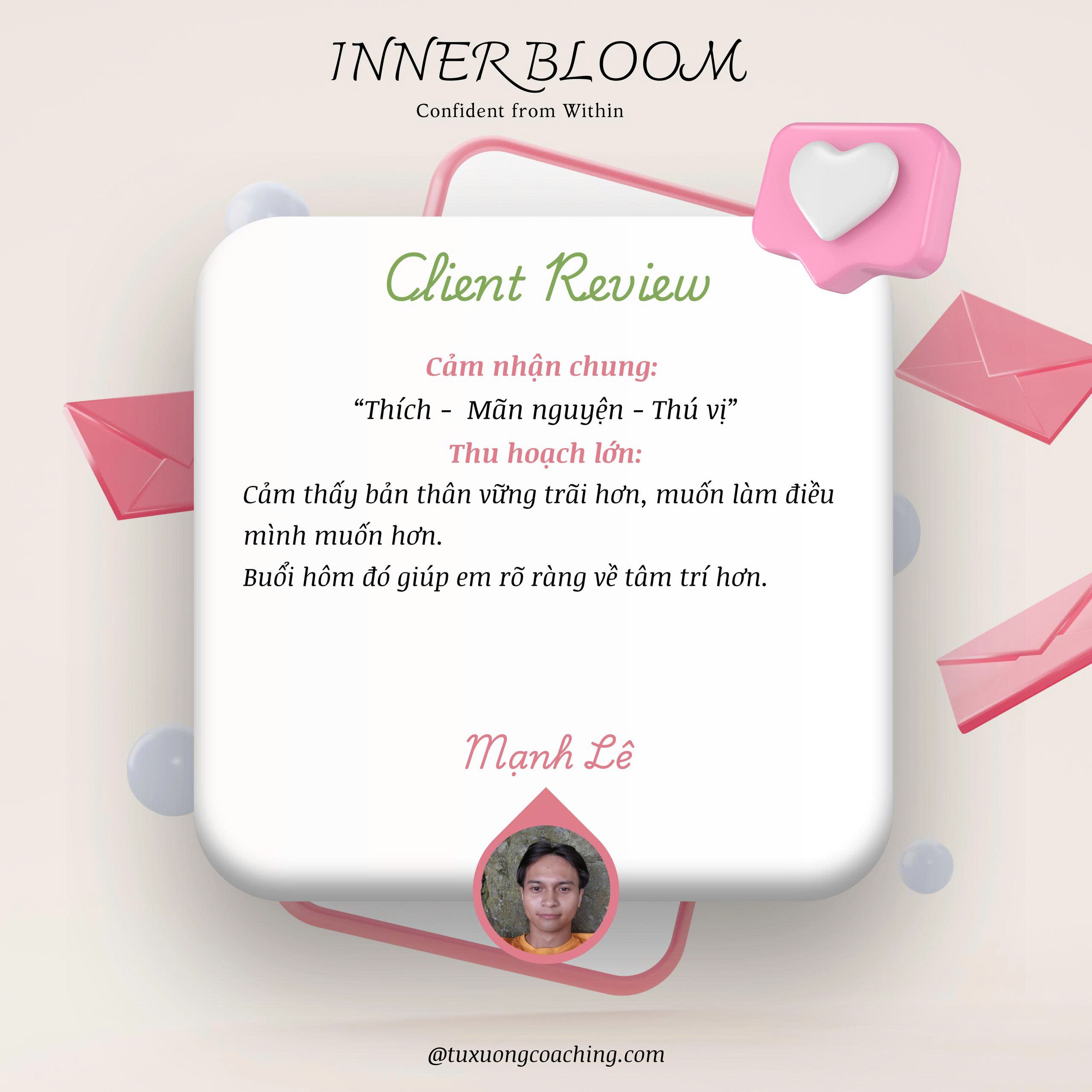 Feedback của Mạnh Lê: Thích - Mãn nguyện - Thú vị