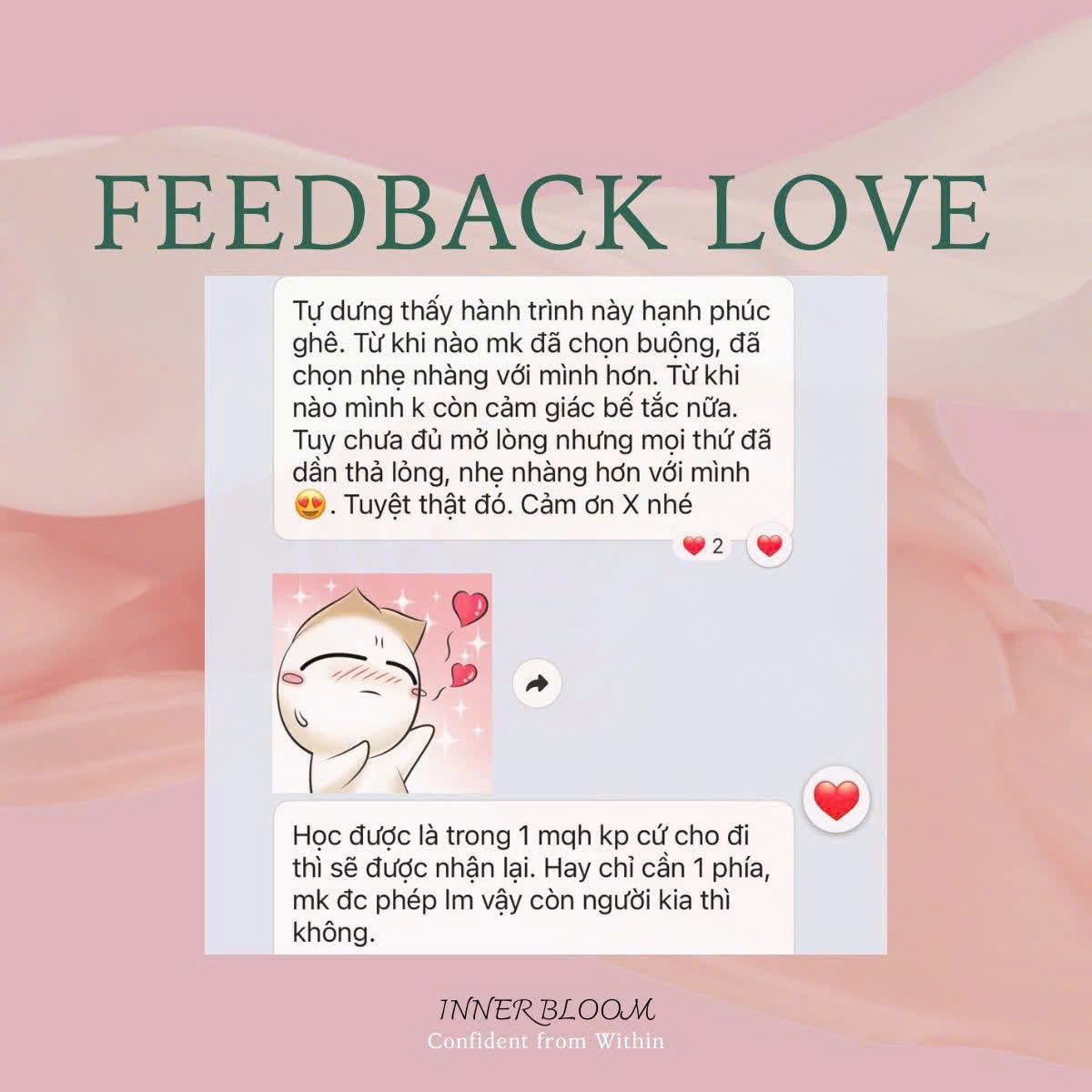 Lời cảm ơn của học viên gửi Inner Confidence Coach Tú Xương